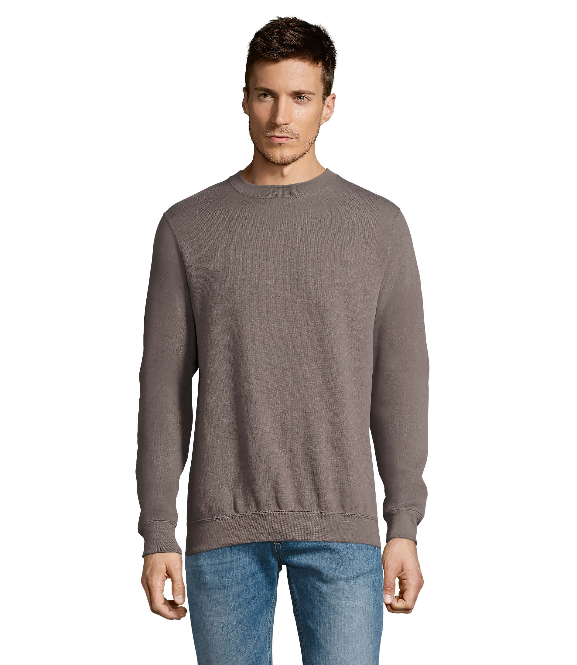 Sweat molletonné publicitaire homme 280g - SUPREME Gris Flanelle